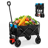 Mini Folding Wagon Garden Shopping Beach Cart