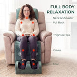 Full Body Massage Mat with Heat, 10 Vibrating Motors for Pain Relief