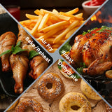 8-in-1 Air Fryer 6 Qt, Premium Ceramic Coating,Precise Heating for Even Results