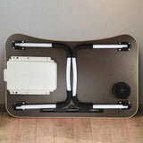 Foldable Lap Desk for Laptop Portable - Bed Table with Phone Stand & Cup Holder