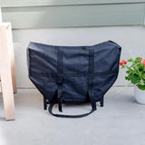 Black Firewood Racks with Hooks and Cover for Indoor Outdoor Use, Durable Storage