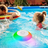 Floating Pool Speaker with Colorful Lights Hot Tub Speaker IPX7 Waterproof Wireless Speaker