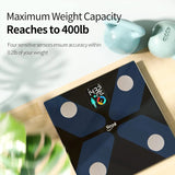 Body Fat Measuring Tape and Smart Scale for Body Weight and Fat with APP Digital Bathroom Scale for Weight Loss