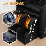 Massage chair recliner with 10 massage heads and full-body air pressure