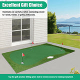 Golf Putting Training Mat 3 Flag Practice Putting Green Mat Movable