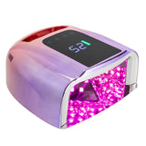 Nail Dryer Lamp, Intelligent Sensor Nail Lamp with 10s 30s 60s 90s Timer, Wide Area Hand Foot UV LED Nail