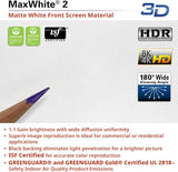 100 inch Manual Pull Down Projector Screen 16:9 4K 8K 3D HDR for Home