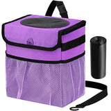Car Trash Can Foldable Garbage Bin Leakproof 2.3 Gallons Car Trash Bag