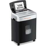 Office paper shredder, heavy-duty home office use, metal body