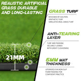 5x4ft Thicken Golf Hitting Training Mat With 9 Balls 8 Tee For Backyard