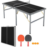 Portable 6X3 t Proional Indoor/Outdoor Table Tennis Tables Game with Net