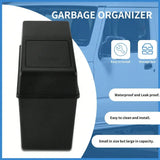 Car Trash Can With Lid Vehicle Can Garbage Organizer Large Wastebasket Bin
