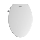 AQUATIZ Elongated Bidet Toilet Seat with Soft Close, Non-Electric Bidet Toilet Seat with Self