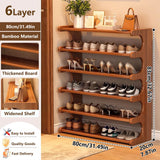 5/6-layer practical storage rack, shoe rack, space-saving design, multi-layer independent storage rack,