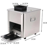 Electric Meat Cutter Slicer 15mm Meat Cutting Shredding Slicing Machine Stainless Steel