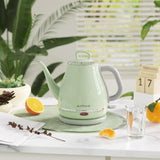 1L Electric Gooseneck Kettle, 1500W Fast Boil, Stainless Steel BPA-Free for Coffee & Tea