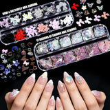 Acrylic Nail Kit With Chrome Powder, Almond Tips, Art Brushes, Charms, 3D Gel, Tools,