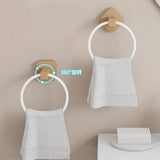 Wooden Toilet Towel Rack Wall-mounted Self-adhesive Paper Holder Roll MD DC PRINT