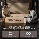 Firm Queen Size Mattress 14 Inch - Deep Sleep Hybrid Mattress for Pain Relief