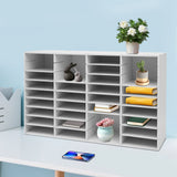 36 Compartment Literature Organizer, Rounded Corners Storage Cabinet,for Files