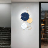 Modern Big Wall Clock, Battery Operated Silent Non-Ticking for Kitchen,Gold