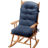 Corduroy Non-Slip Fade-Resistant Soft Rocking Chair Cushion With Tie For Patio High