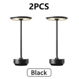 2PCS Rechargeable Wireless Table Lamp for Bedroom Rechargeable Desk Lamp