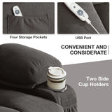 Electric Power Lift Recliner Chair for Elderly with Vibration Massage And Lumbar