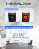 Micro-Cut Paper Shredder, P4 High Security, 8-Sheet, 4 Gallon Bin