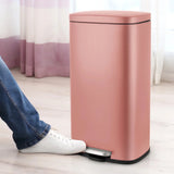 8 Gallon / 30L Step Trash Can, Stainless Steel Garbage Bin Removable