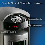 Oscillating Tower Fan with Remote, Quiet Floor Fans for Bedroom, 42", Silver