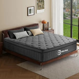 12 Inch King Mattress in a Box, Upgraded Hybrid Pocketed Coil Mattress