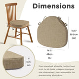 Chair Cushions for Dining Chairs Set of 6 Windsor Kitchen Chair Cushions