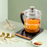 BYMAOCAR Electric Kettle Health Pot, 1.8L Kitchens Multifunction Glass Boiler W/ Filter