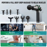 Powerful Massage Gun with 99 Speed Adjustable Levels 8 Attachments Box