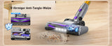 YISORA Cordless Vacuum Cleaner, 40Kpa 55Mins Running Time for Pet Hair