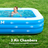 JOYFY 120" x 72" x 22" Full-Sized Inflatable Swimming Pool Summer