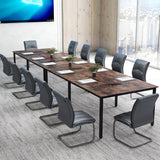 8 FT Conference Table 95x48 Inch Office Desk Heavy Duty Metal Frame