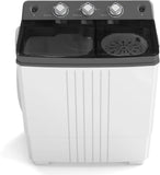 Portable Twin Tub Washing Machine for Apartment, Dorm, RV - 20 Lbs Capacity, Drain Pump,