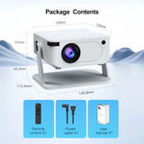 Xnano HA109 Mini Projector Android11 WiFi6 BT5.0 280 ANSI 720P Built-in App