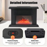 Mini Warmer Fan Space Heater Electric Fireplace Heater with Remote Control