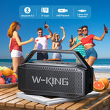 W-KING D9-1 100W Peak 60W RMS Deep Bass Bluetooth Speaker, IPX6 Portable Waterproof Loud Bluetooth