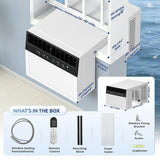 10,000 BTU U-Shaped Window Air Conditioner,450 Sq.Ft Cooling Capacity