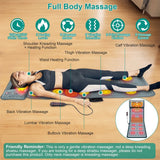 Full Body Massage Mat with Neck Kneading Massager - 10 Targeted Points
