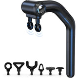 Dual-Head Massage Gun with Extension Handle 3-in-1 Detachable Handheld
