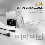 Ultrasonic Cleaner Bath 2L 60W/120W with Stainless Basket Heater Timer Digital Display Diswasher Ultrasound Home Appliances MD DC PRINT