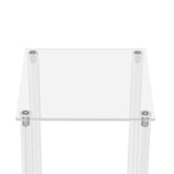 10Pcs Acrylic Vase Wedding Flower Stands Set, 23.6"H Clear Column Rack Geometric Display Stand