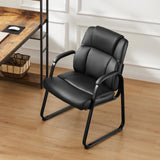 JHK Ergonomic Padded Backrest Living Room Gaming Chair Waterproof PU Leather Waiting Room Seat Thickened