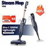 DEVOAC VM6 Steam Mop Cleaner with Rotating Mop Pad 10 in 1 for Home