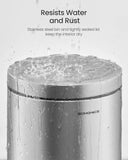 Small Bathroom Trash Can with Lid, 1.6 Gallon Soft-Close Stainless Steel Pedal Garbage Bin